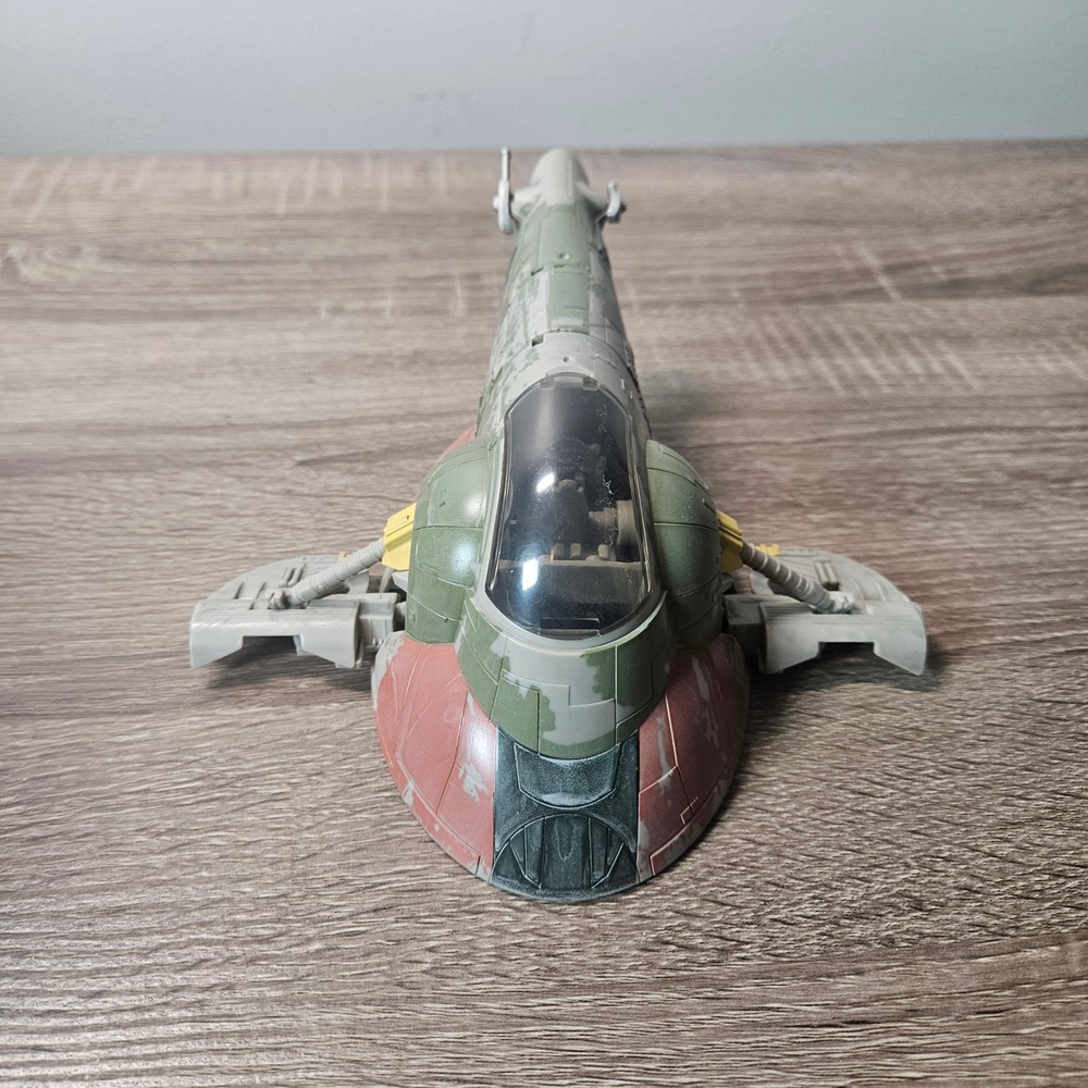 Star Wars Micro Galaxy Squadron Boba Fett Slave I Starship Vehicle Green Grey